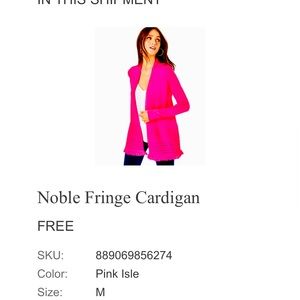 Lilly Pulitzer Noble Fringe cardigan